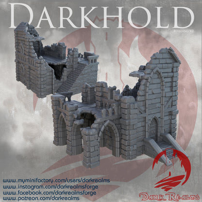 Darkhold Stonecutter’s Hall – Fantasy Terrain by Dark Realms (32mm / 28mm / 15mm)