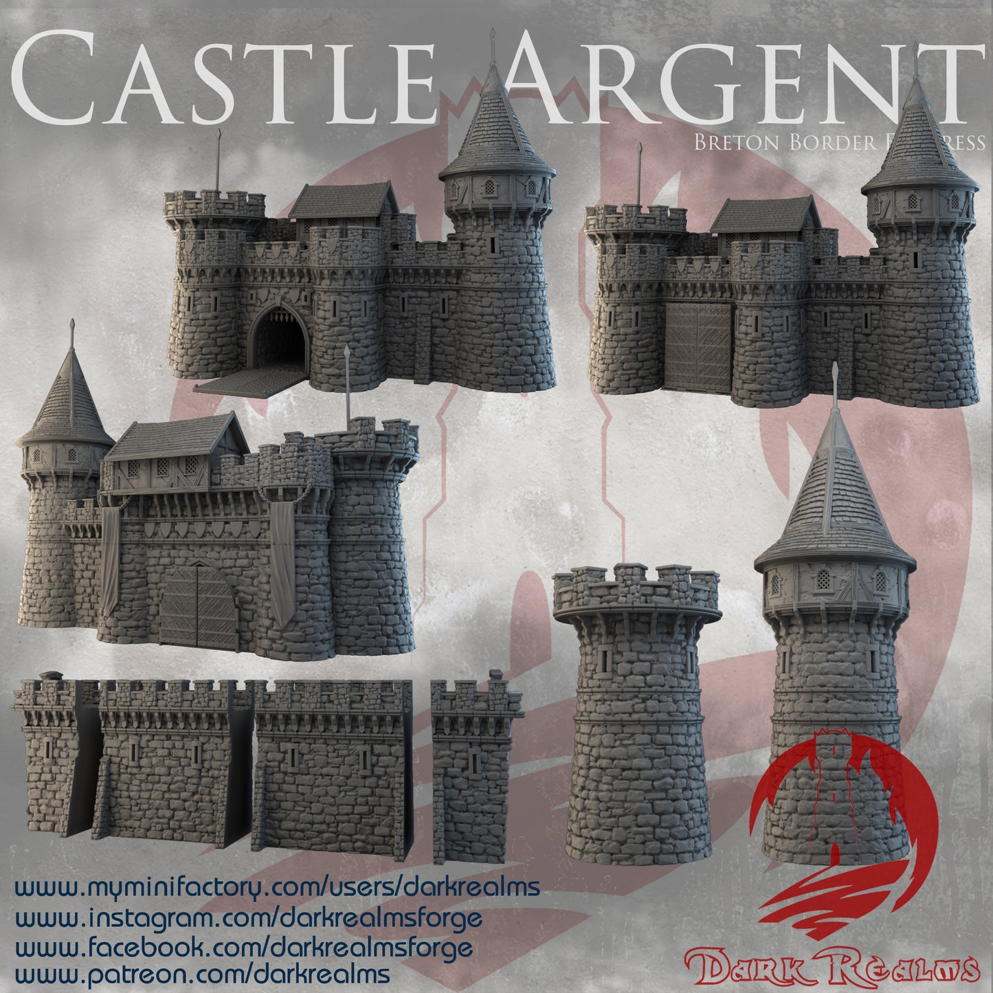 Castle Argent Gatehouse and Walls