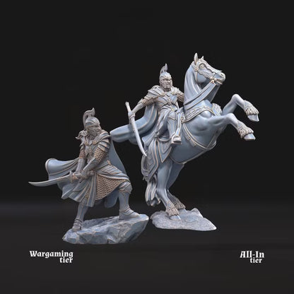 Demon's Slaughter Elf pose 2 - foot and mounted