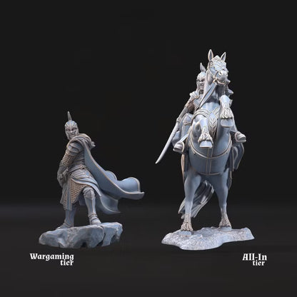 Demon's Slaughter Elf pose 2 - foot and mounted