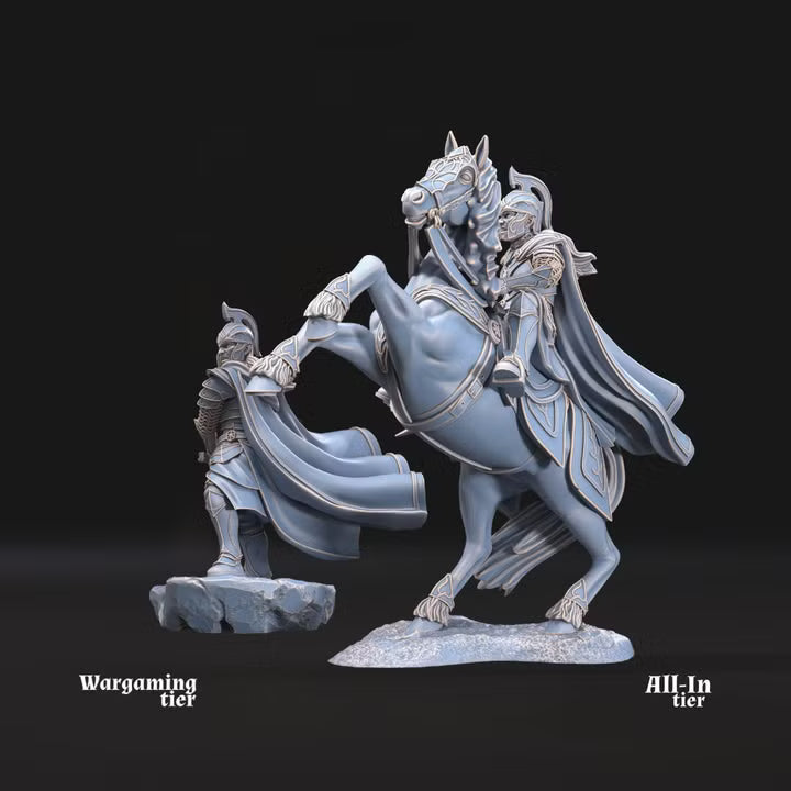 Demon's Slaughter Elf pose 2 - foot and mounted