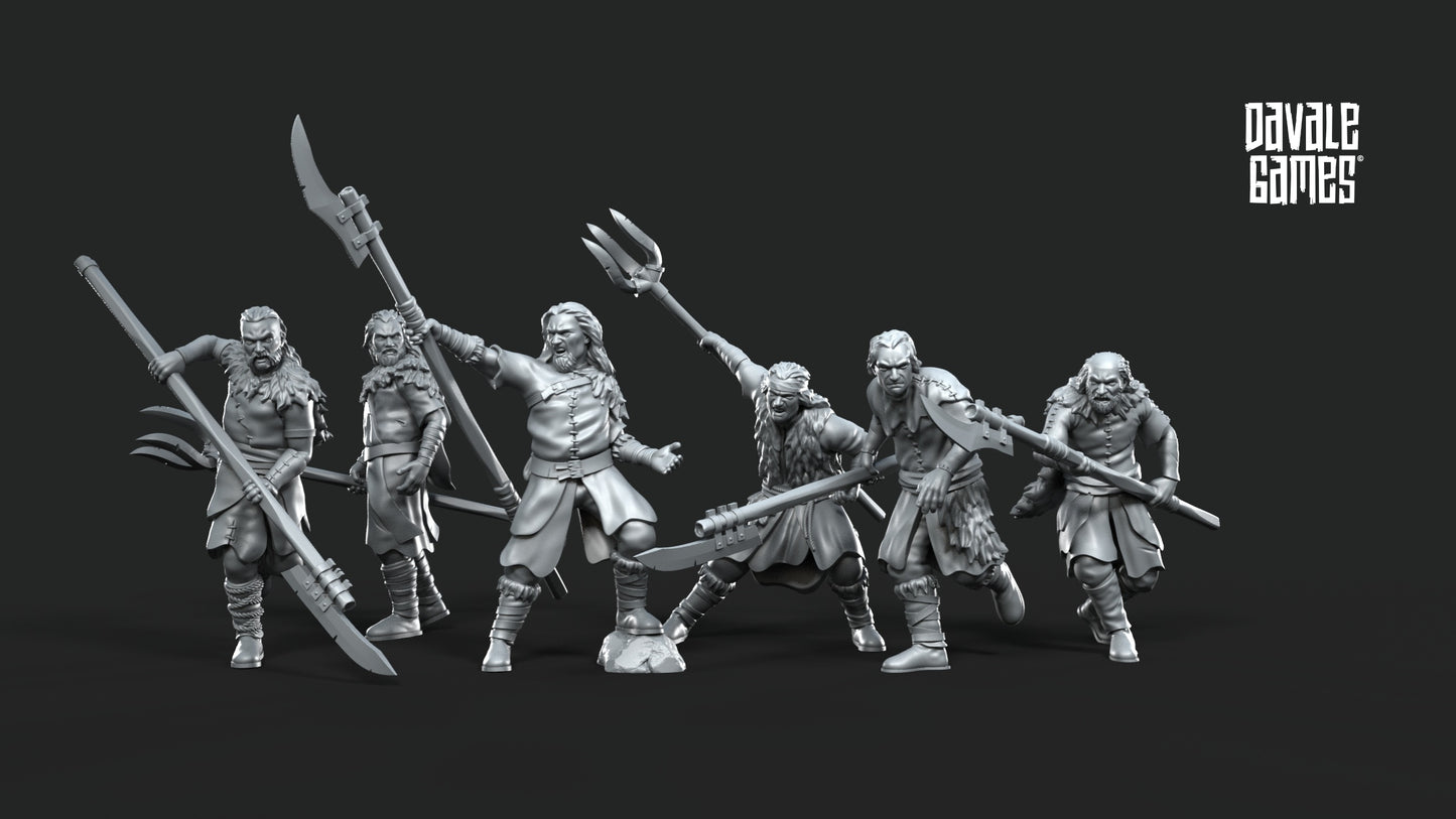 6 x Fellmount Reavers spearmen