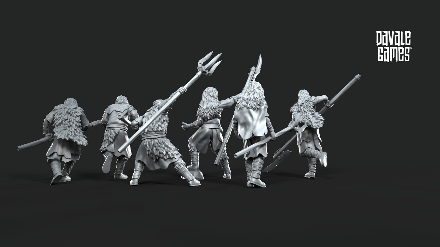 6 x Fellmount Reavers spearmen