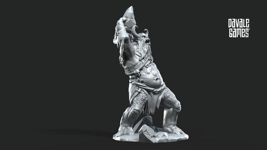 1x Snow Troll-Fellmount Reavers-Fantasy - 28mm