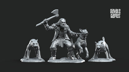 Dog Trainer with dogs