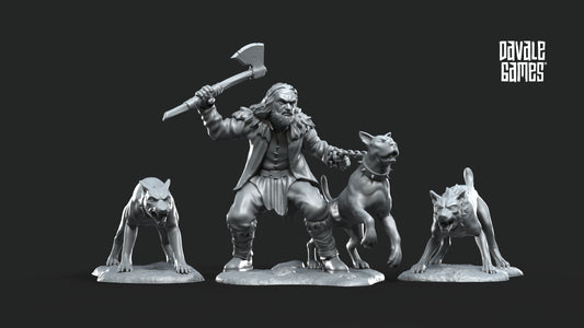 Dog Trainer with dogs
