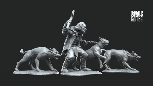 Dog Trainer with dogs