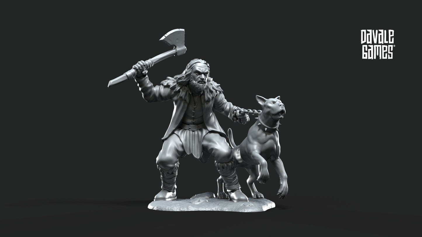 Dog Trainer with dogs