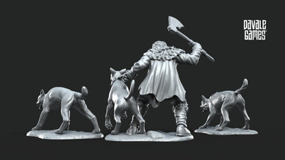 Dog Trainer with dogs