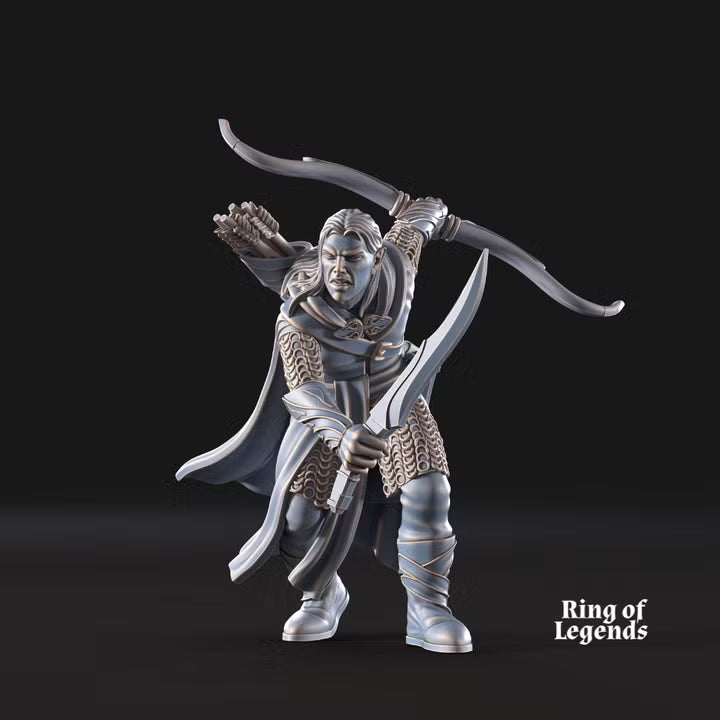 Forest Guardian Captain with bow and spear