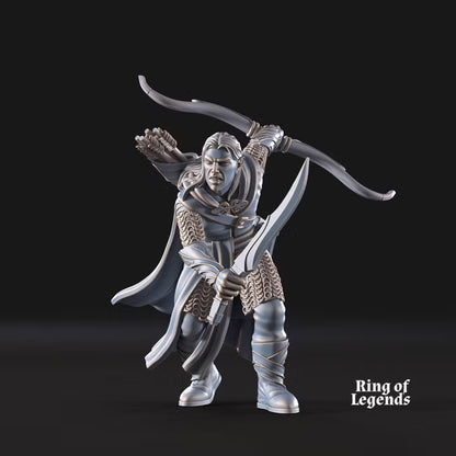 Forest Guardian Captain with bow and spear