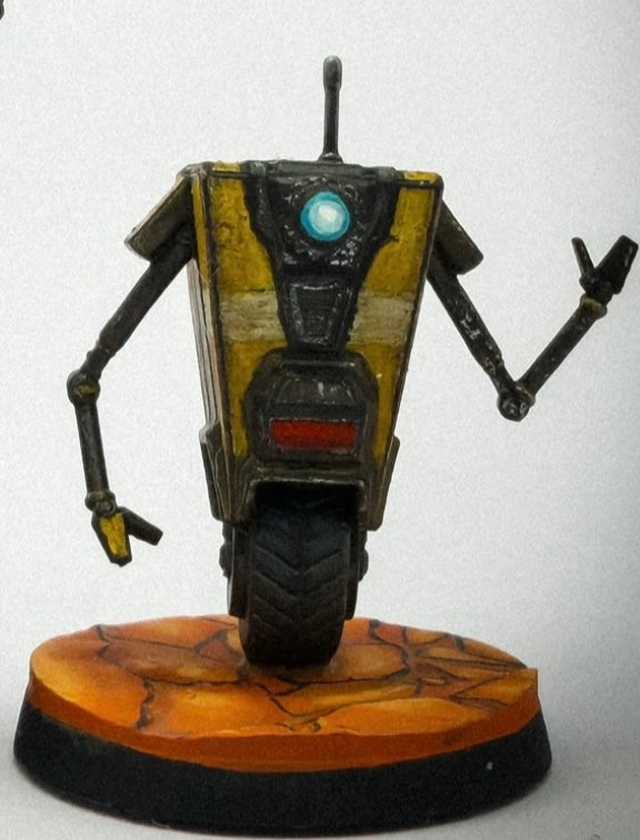 Roxy the Mad Hostess and robot companion