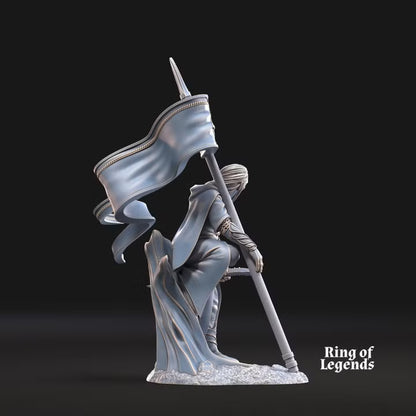Forest Guardian with banner