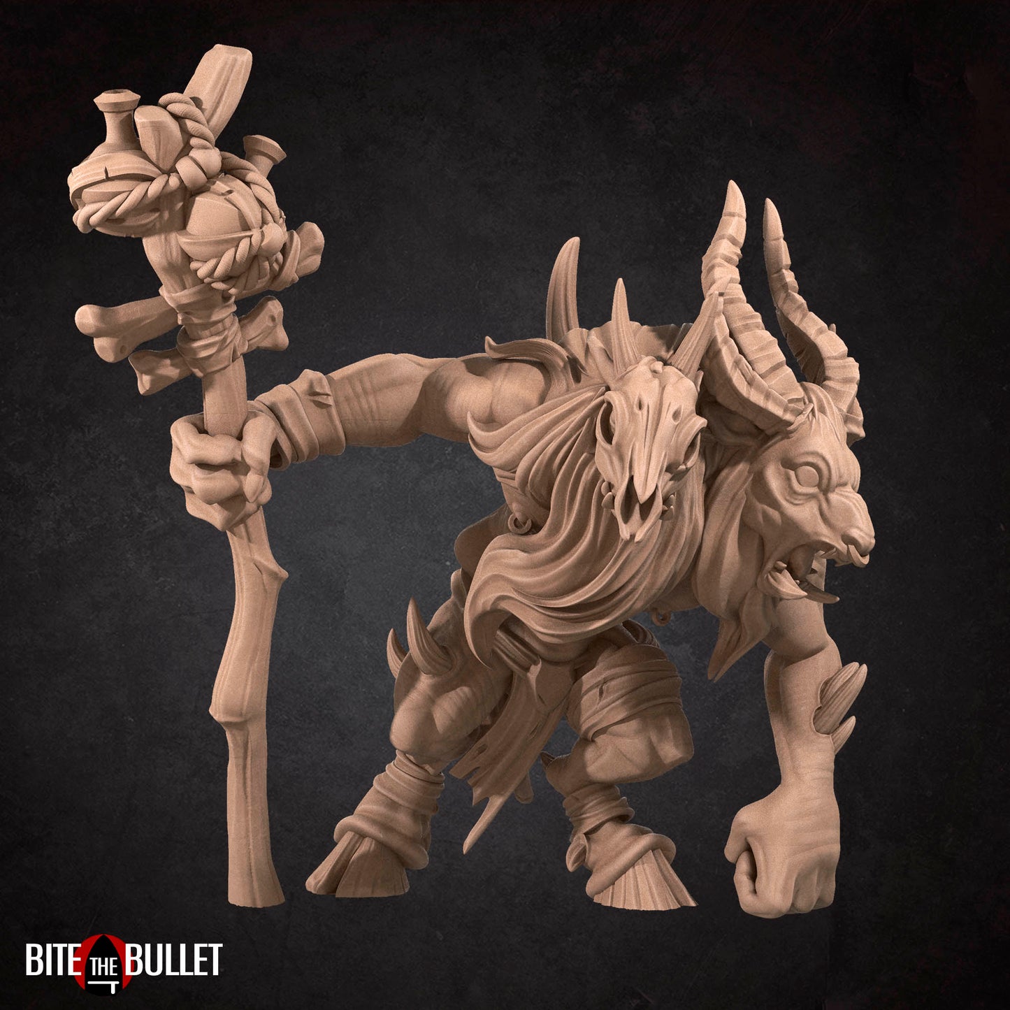 Goatman Shaman – Dark Fantasy Resin Miniature for RPGs & Wargames