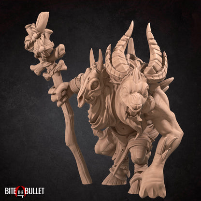 Goatman Shaman – Dark Fantasy Resin Miniature for RPGs & Wargames