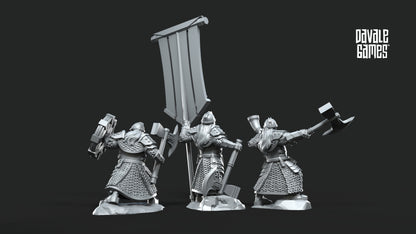 Kalak Dwarves Command Set-Fantasy - 28mm