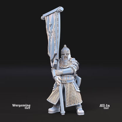 Kalak dwarf warrior with banner
