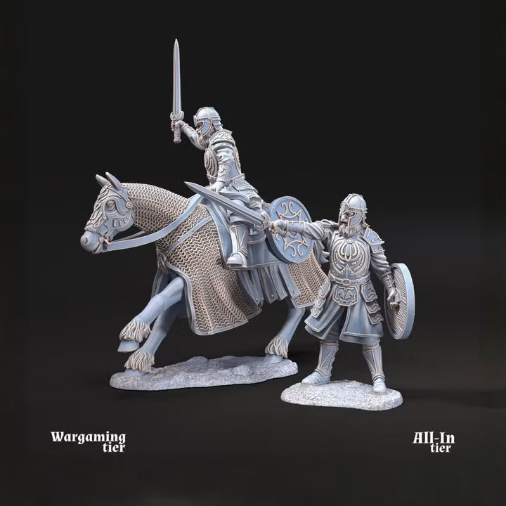 West Human King mtd and foot pose 2