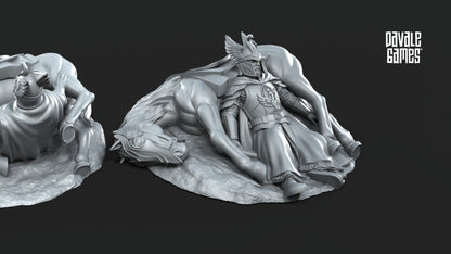 2x Swan Riders Casualties-Fantasy - 28mm