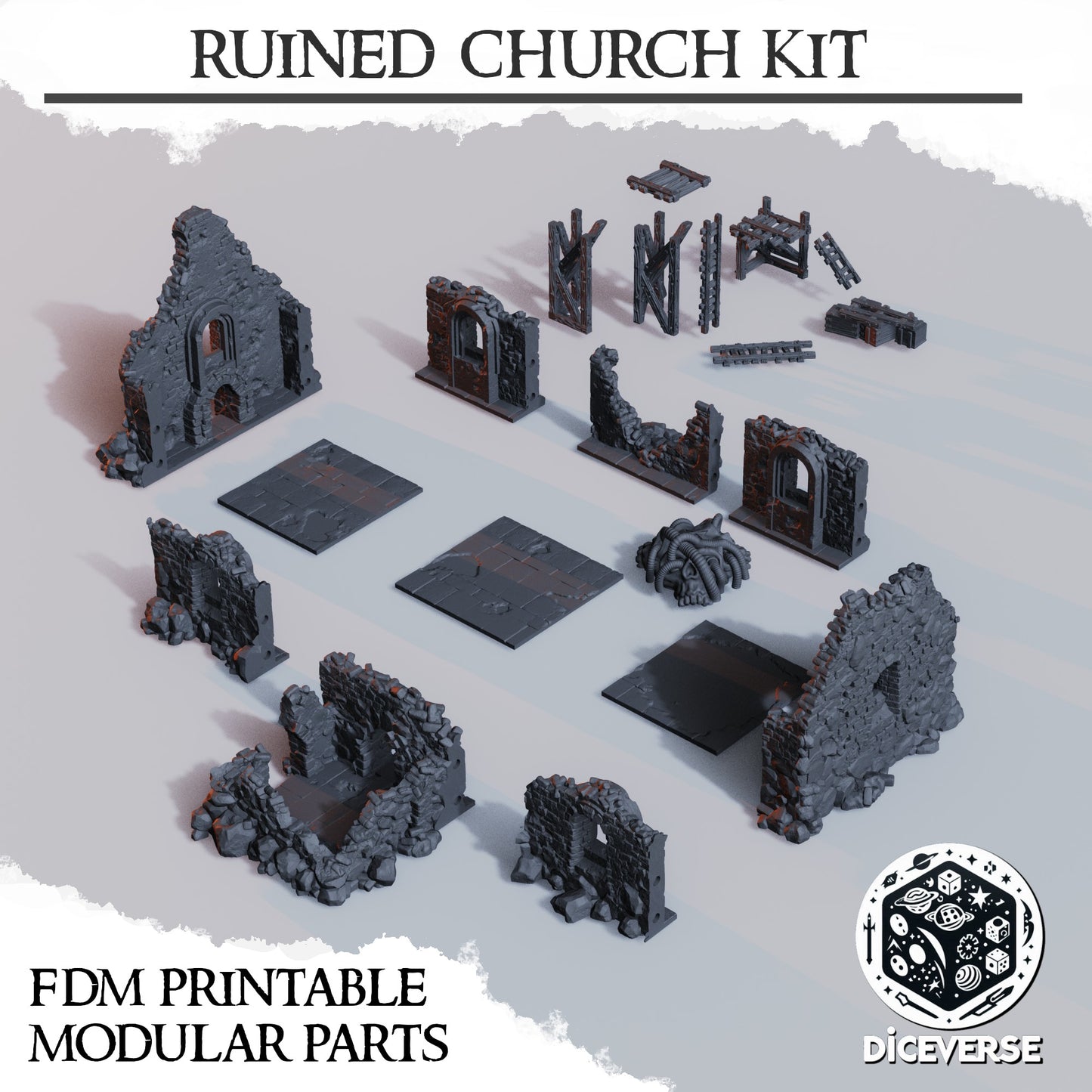 trench crusade ruined church parts
