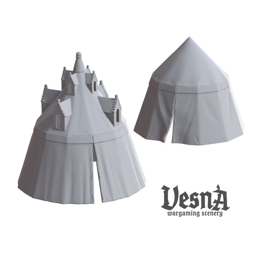 Large medieval tents