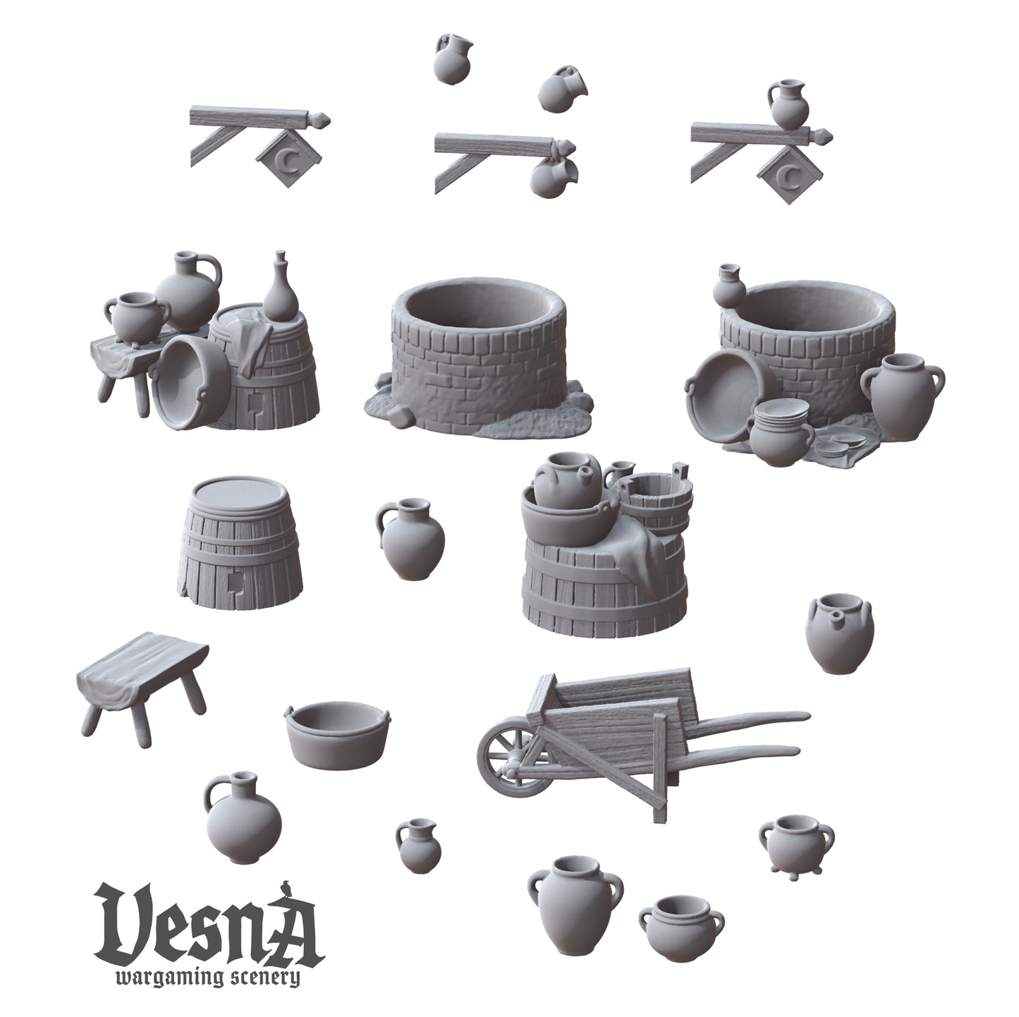 Medieval rural scatter terrain