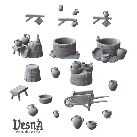 Medieval rural scatter terrain