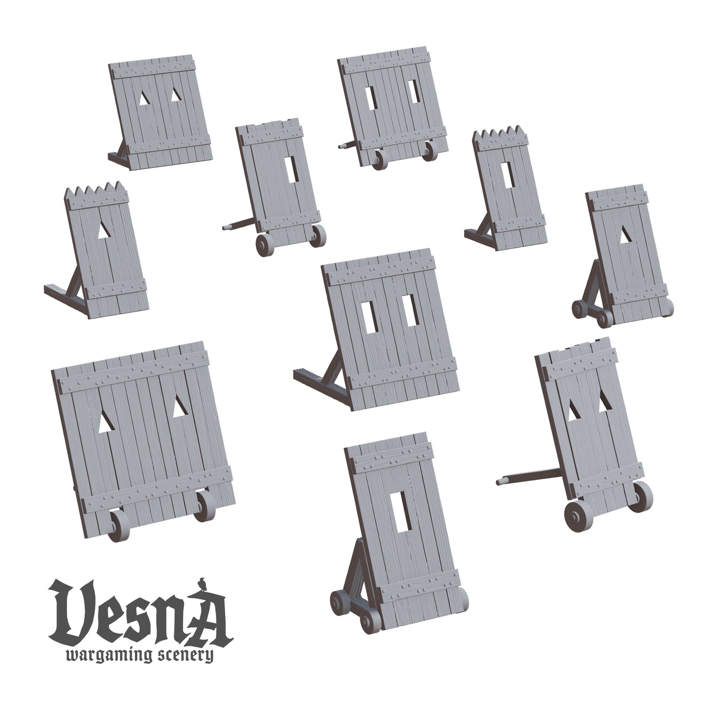 Medieval sige mantlets