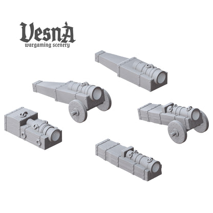Bombardelle in 32mm, 28mm, 15mm Scale 3D Printed for Historical Wargaming