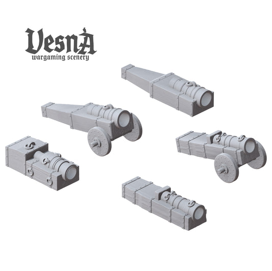 Bombardelle in 32mm, 28mm, 15mm Scale 3D Printed for Historical Wargaming