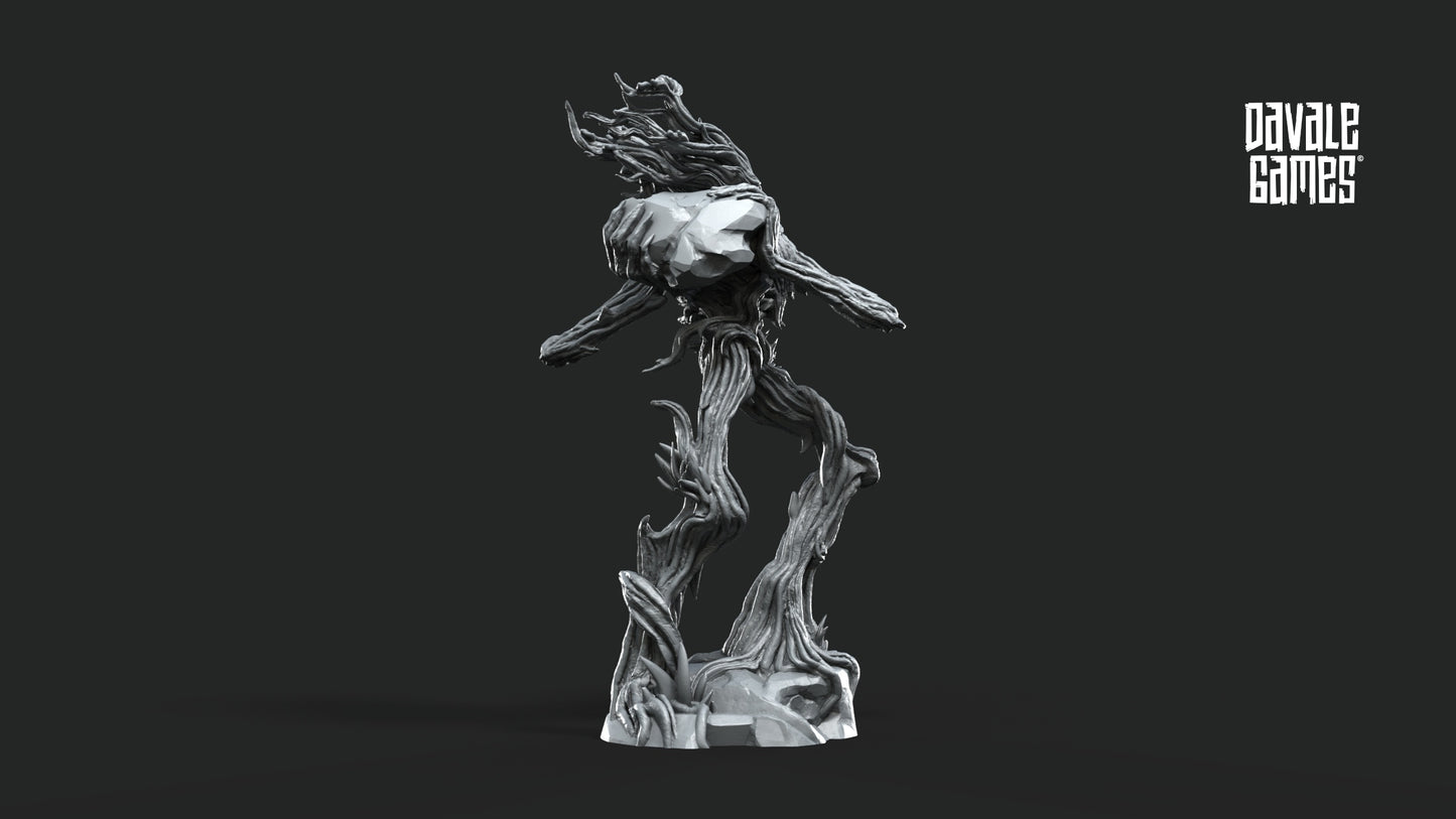 Treewalker throwing rock