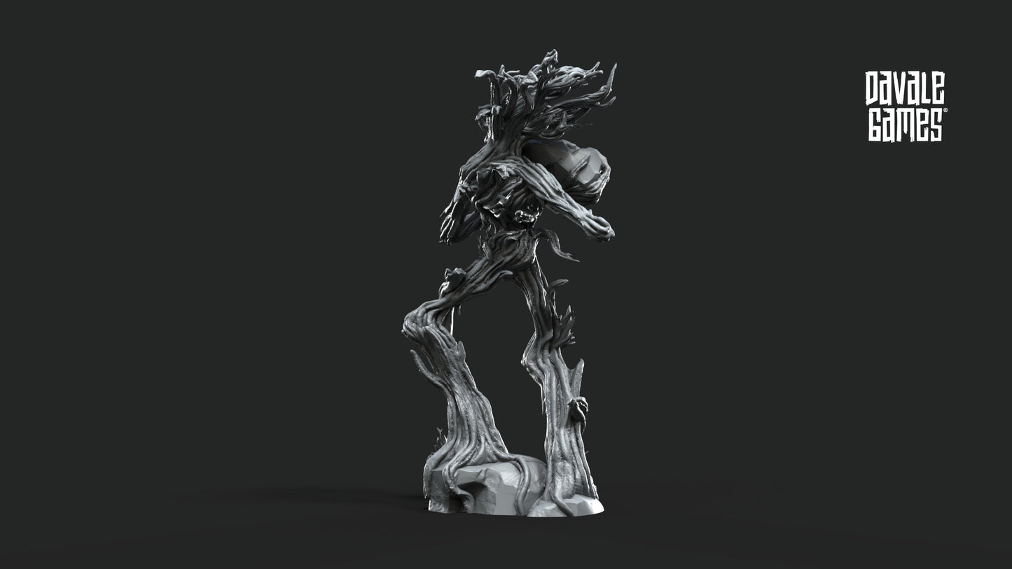 Treewalker throwing rock