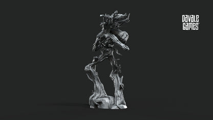 Treewalker throwing rock