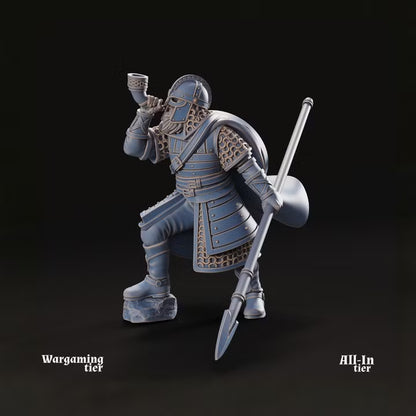 West Human Warrior with horn
