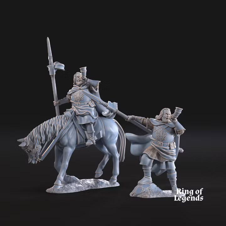 Farrel the big, foot and mounted