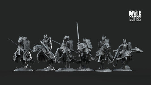 6x Swan Riders-White Swan-Fantasy - 28mm
