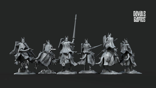 6x Swan Riders-White Swan-Fantasy - 28mm