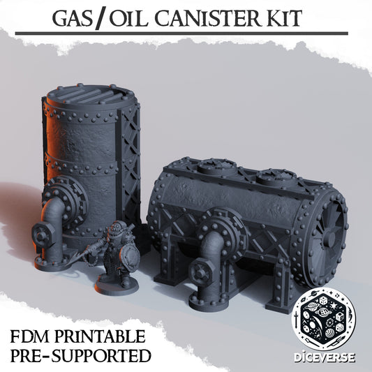 gas and oil containers trench crusade