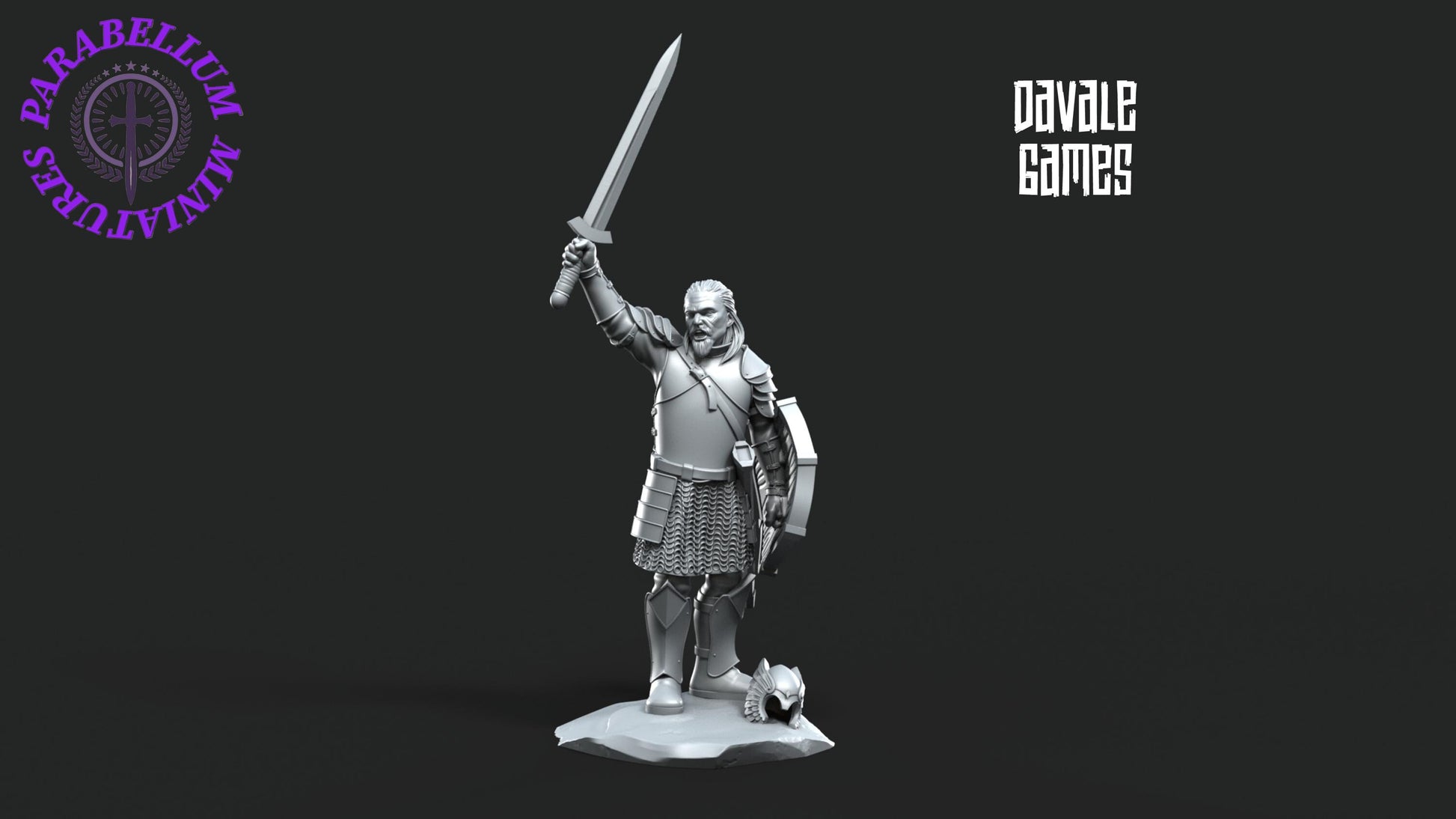 Grey Castle Captain on foot and mounted