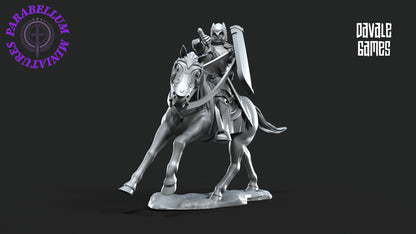 Grey Castle horn Mounted and foot