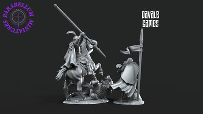 North Human Captain with spear shield