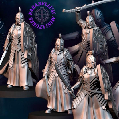 6x Bloody Elf warriors with Sword and Shield