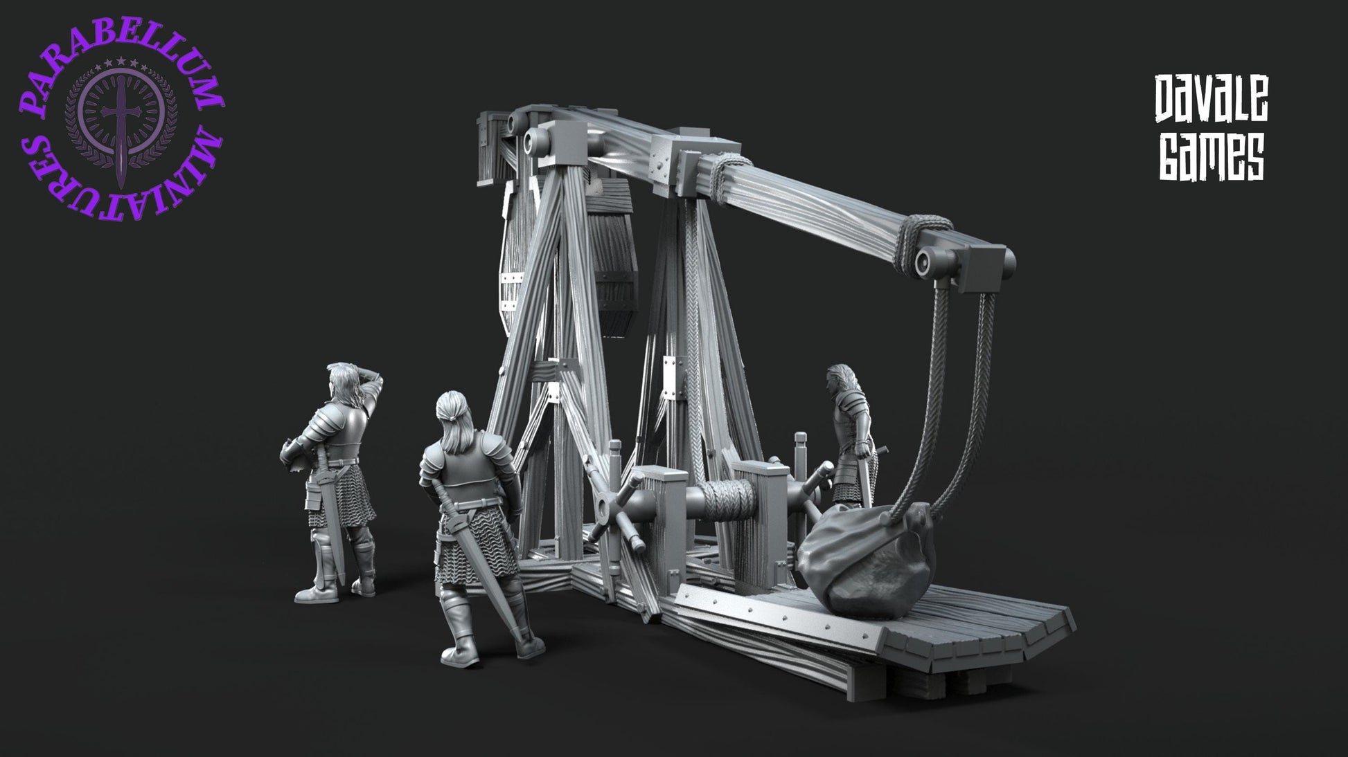 Grey Castle Trebuchet with Dotation