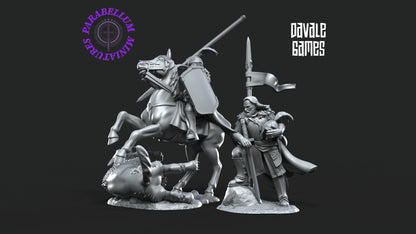 North Human Captain with spear shield