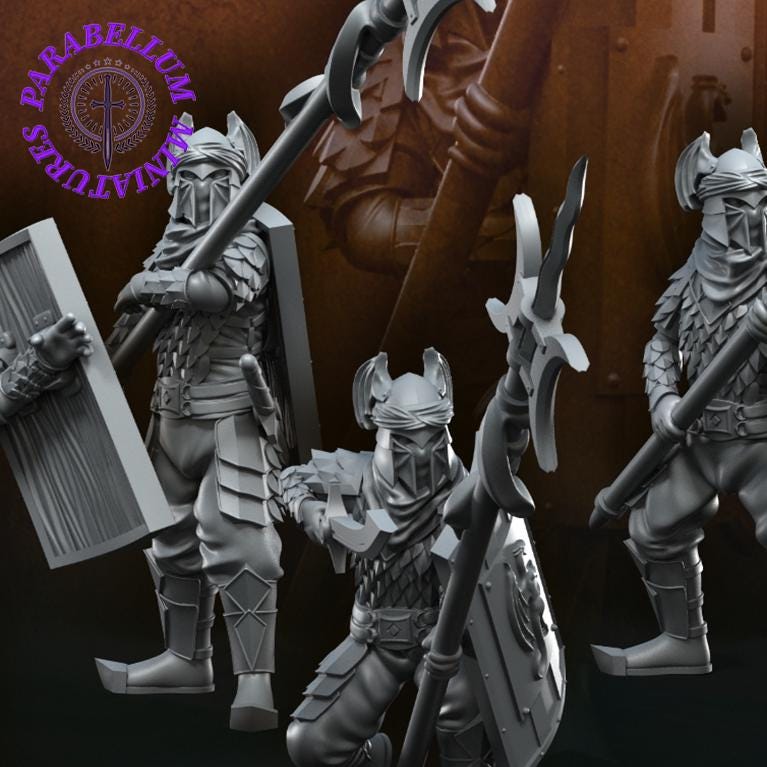 Dragon Army warriors with long spear