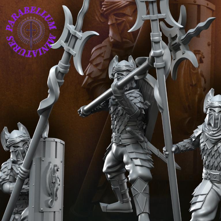 Dragon Army warriors with long spear