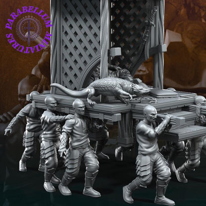 Dragon Army Emperor on palanquin - version A