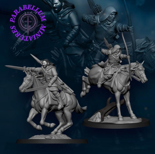 North Human riders with bow and sword
