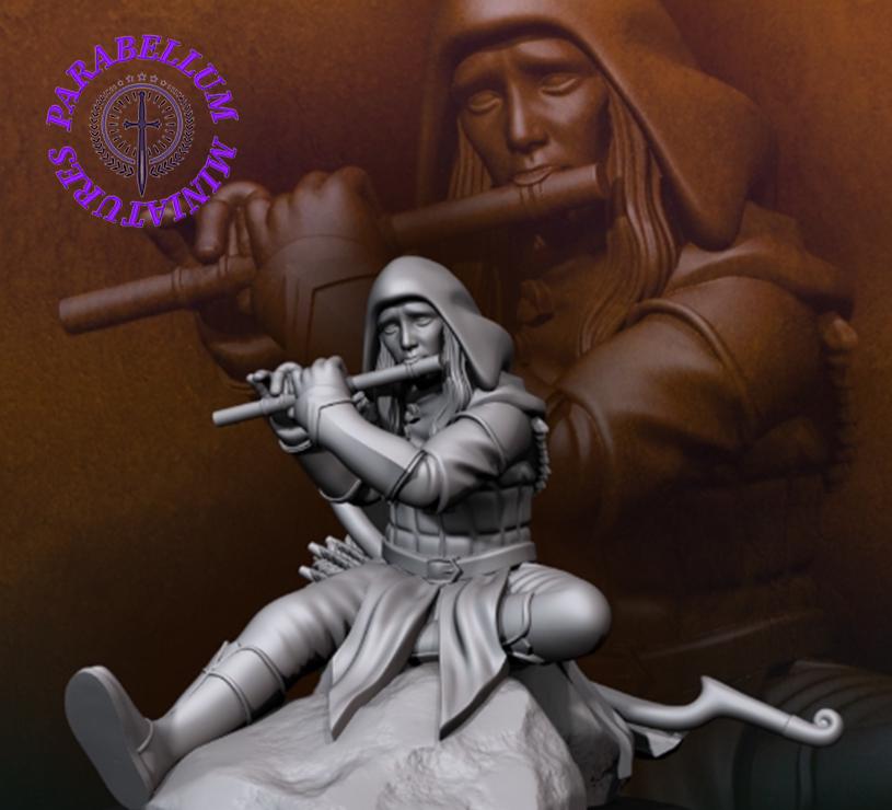 Wood elf musician - pose 2