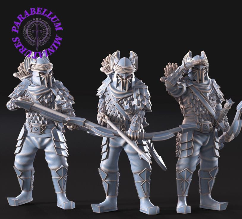 Dragon Army warriors with bow